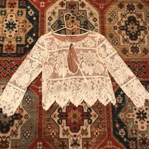 For love and lemons lace top